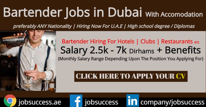 bartender jobs in dubai