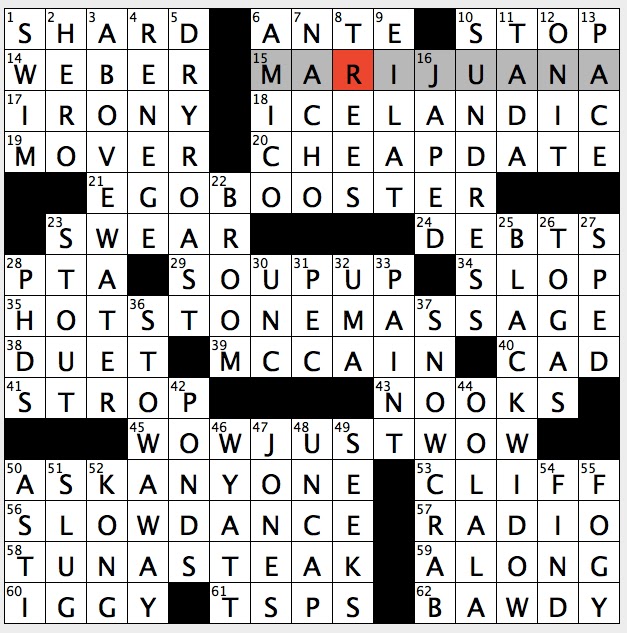 bawdy crossword clue 6 letters