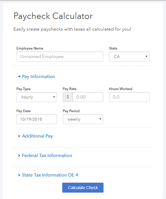 hourly tax calculator