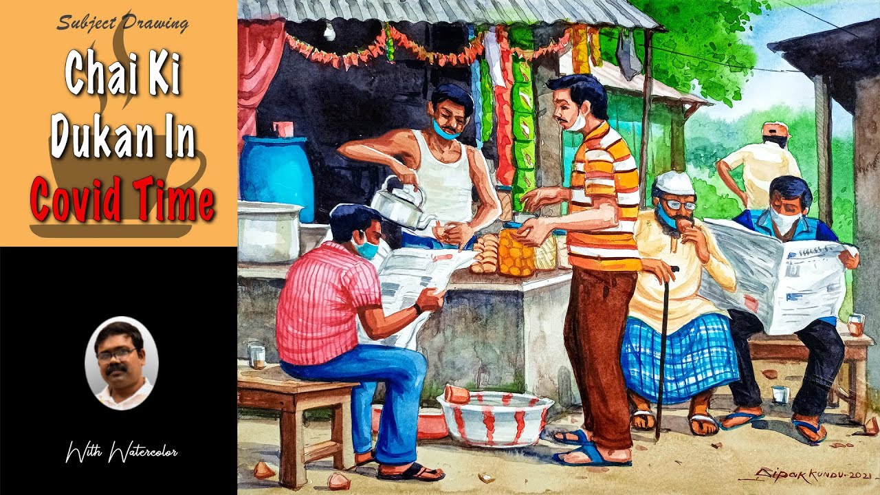 tea stall memory drawing