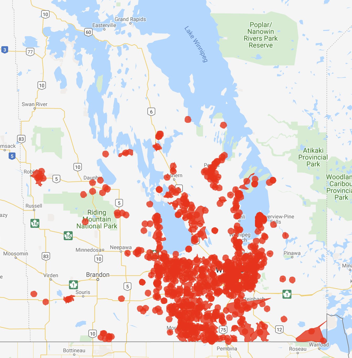 manitoba hydro outage map