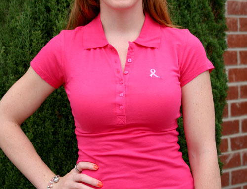 breast cancer polo shirts