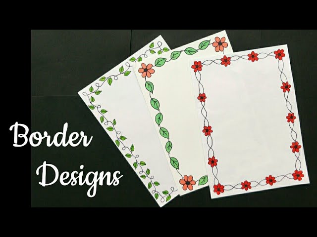 how to make easy border design