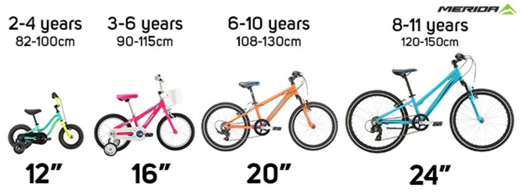 bike sizes for 11 year olds