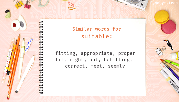 be suitable synonym