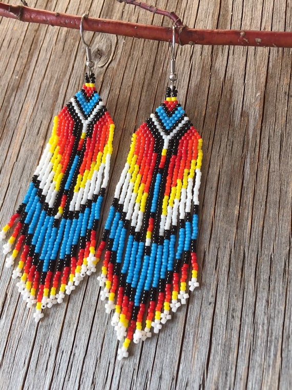 beaded earrings native american