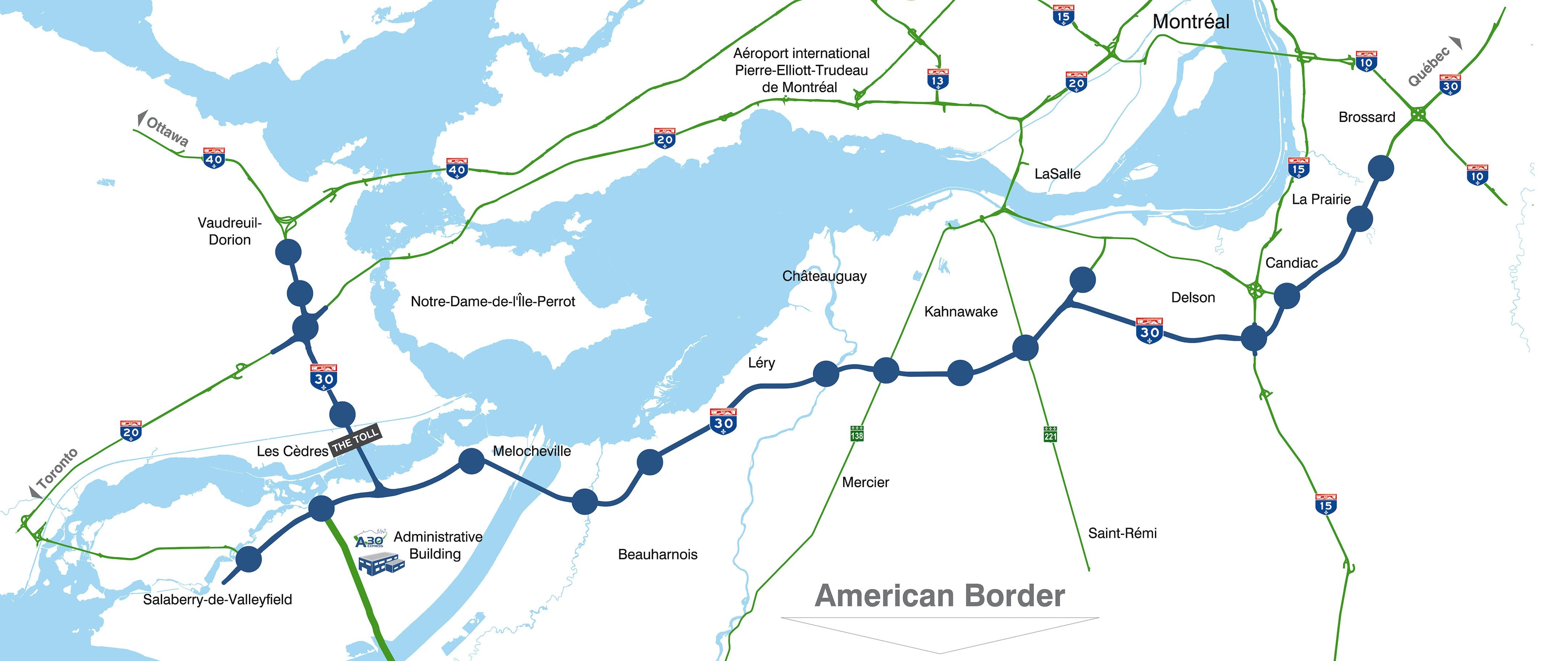 highway 30 - bypass montreal toll