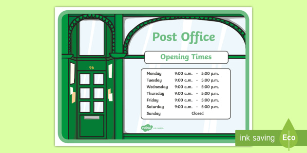 post office opening hours saturday