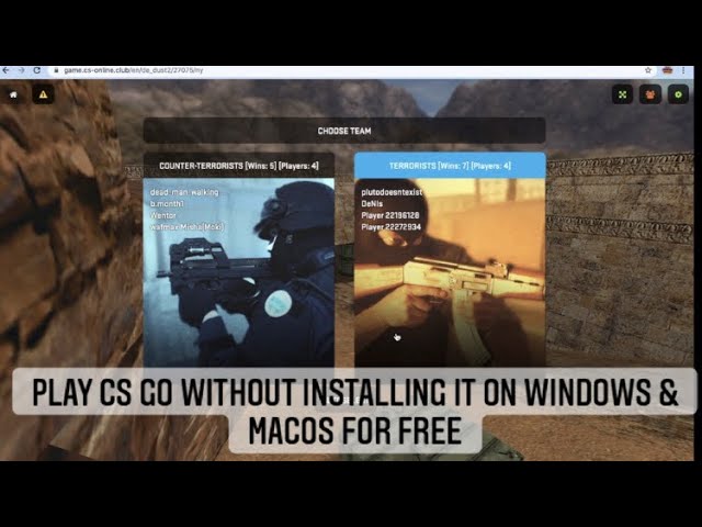 how to play cs go online free