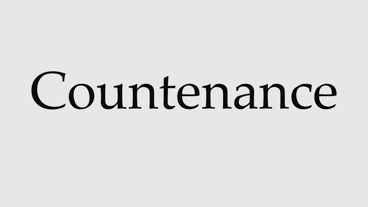 countenance pronunciation