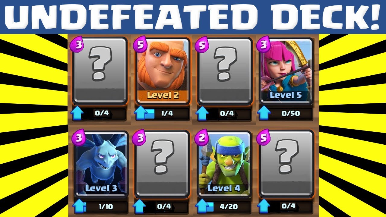 best decks in clash royale arena 2