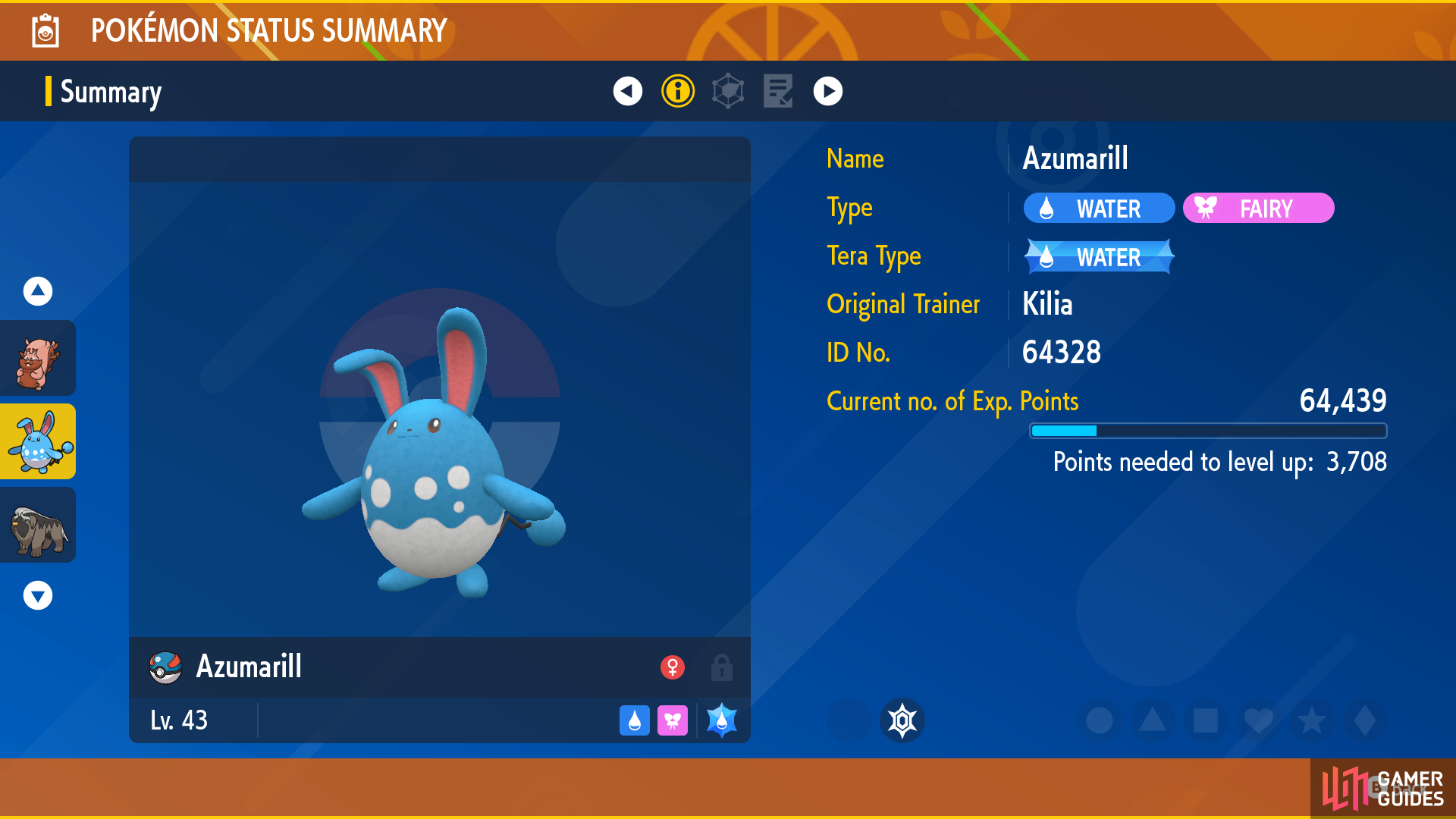 best moveset azumarill violet