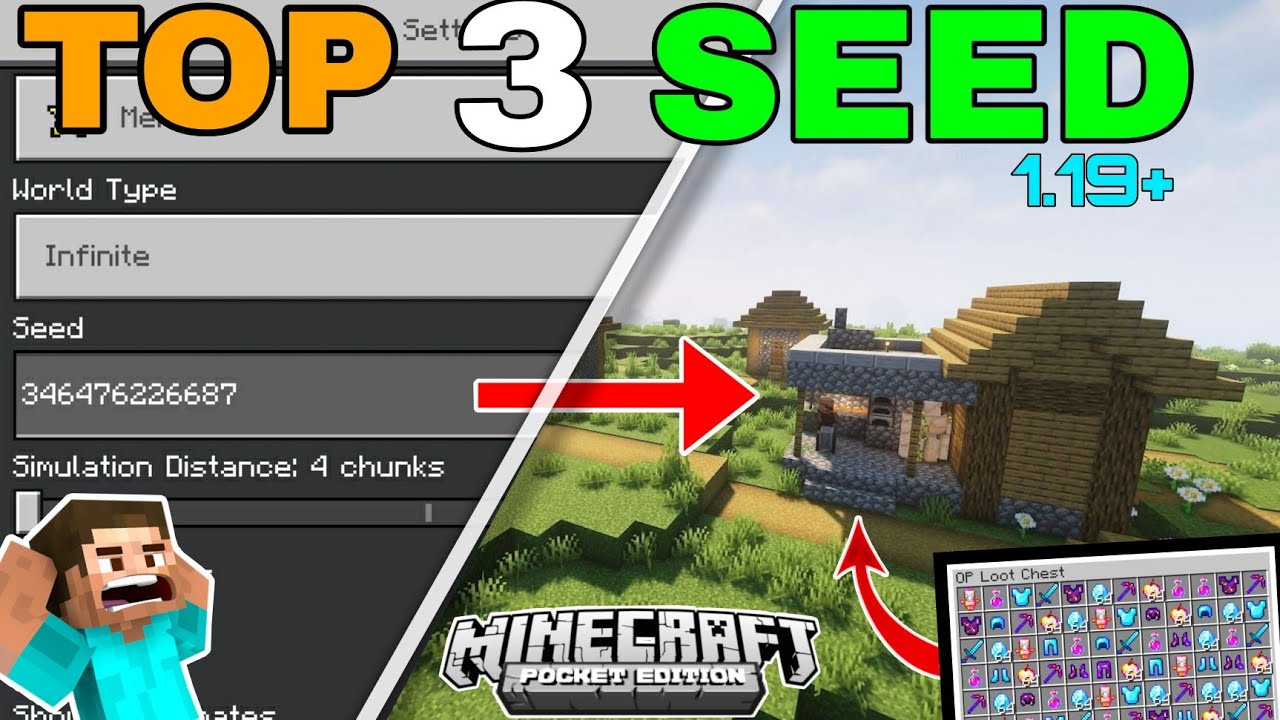 best pocket edition seeds 1.19