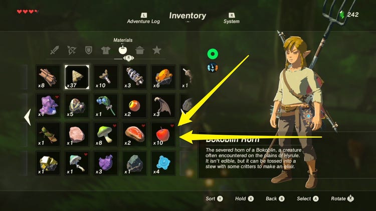 best recipes for zelda breath of the wild