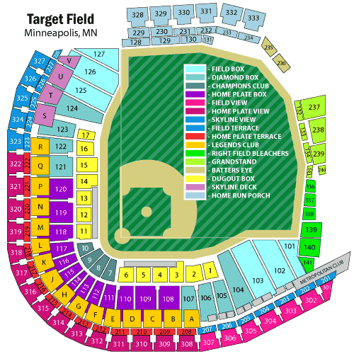 best seats at target field