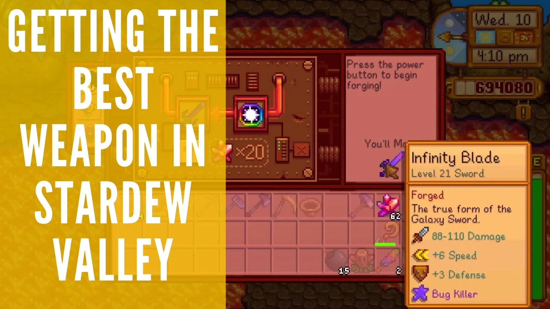 best weapons stardew valley