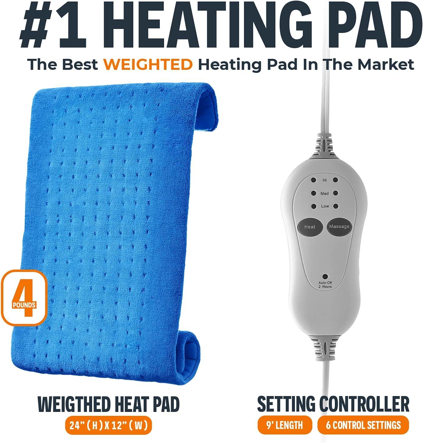 best weighted heating pad with massage