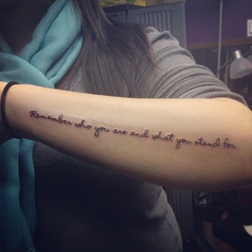 tattoo sayings on arm