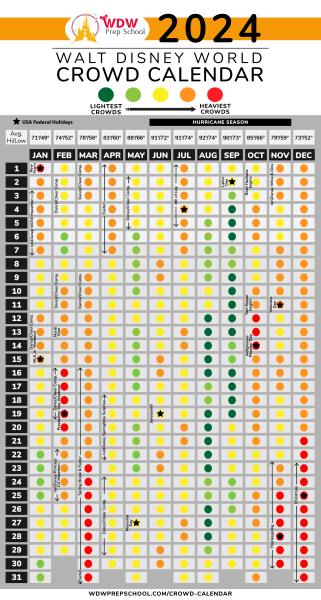 disney world orlando crowd calendar