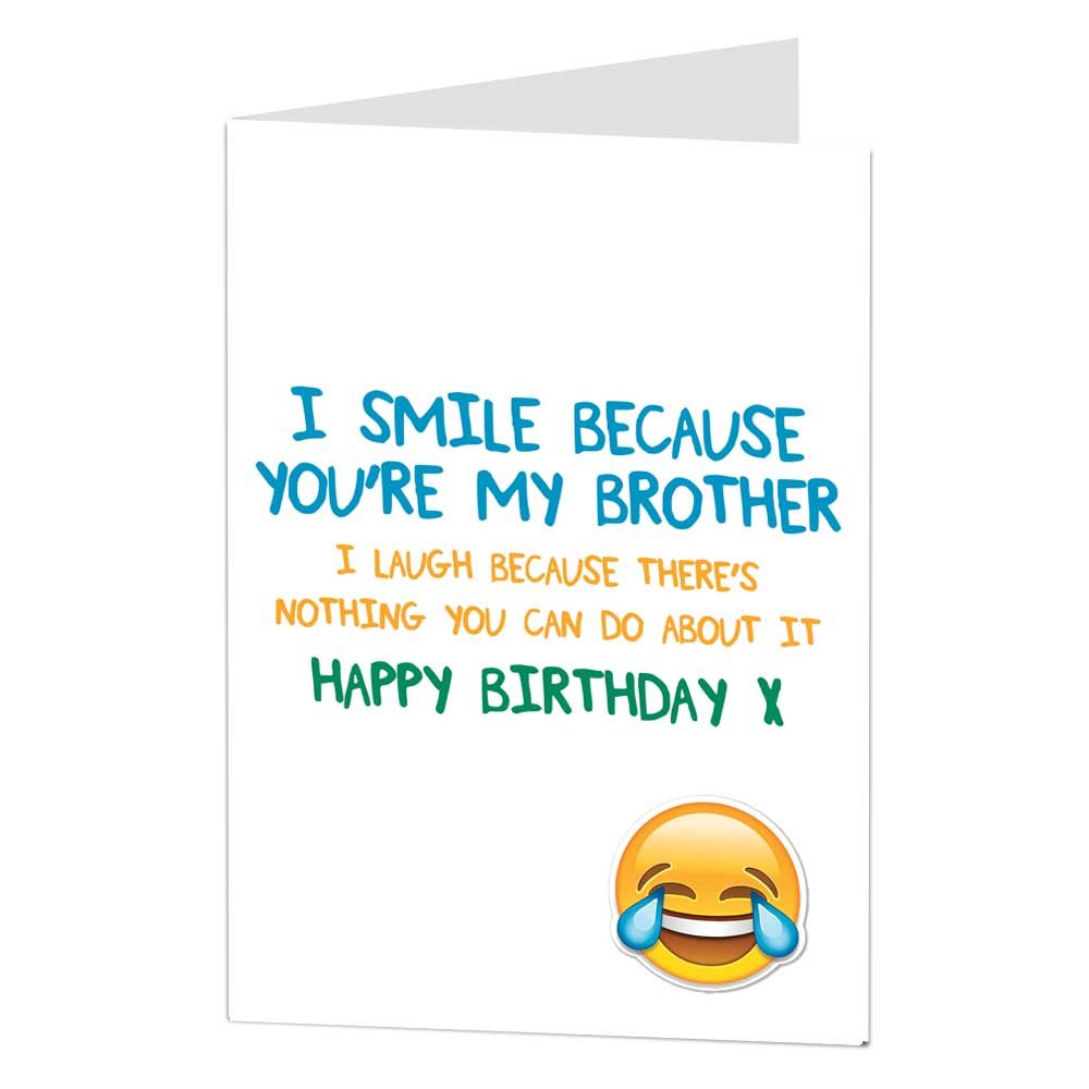 birthday card funny brother