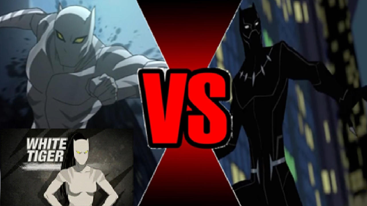 black panther vs white tiger