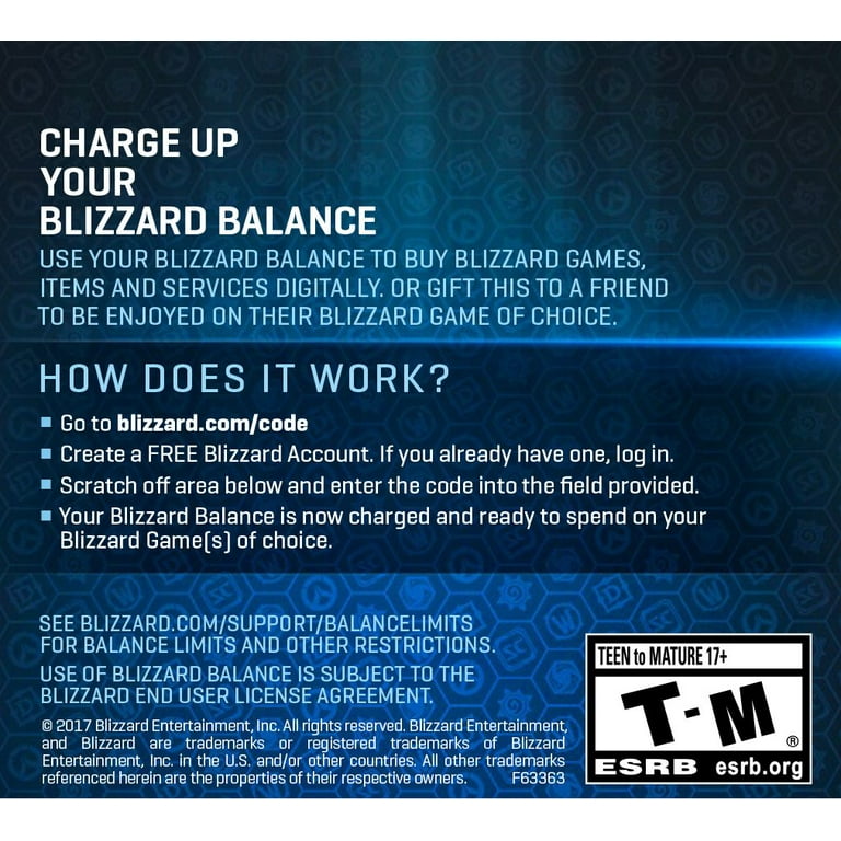 blizzard balance code