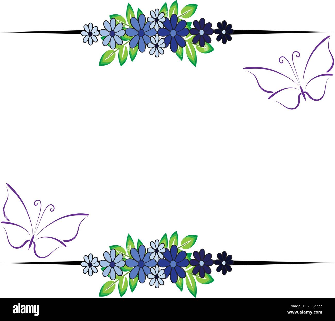 border butterfly background design