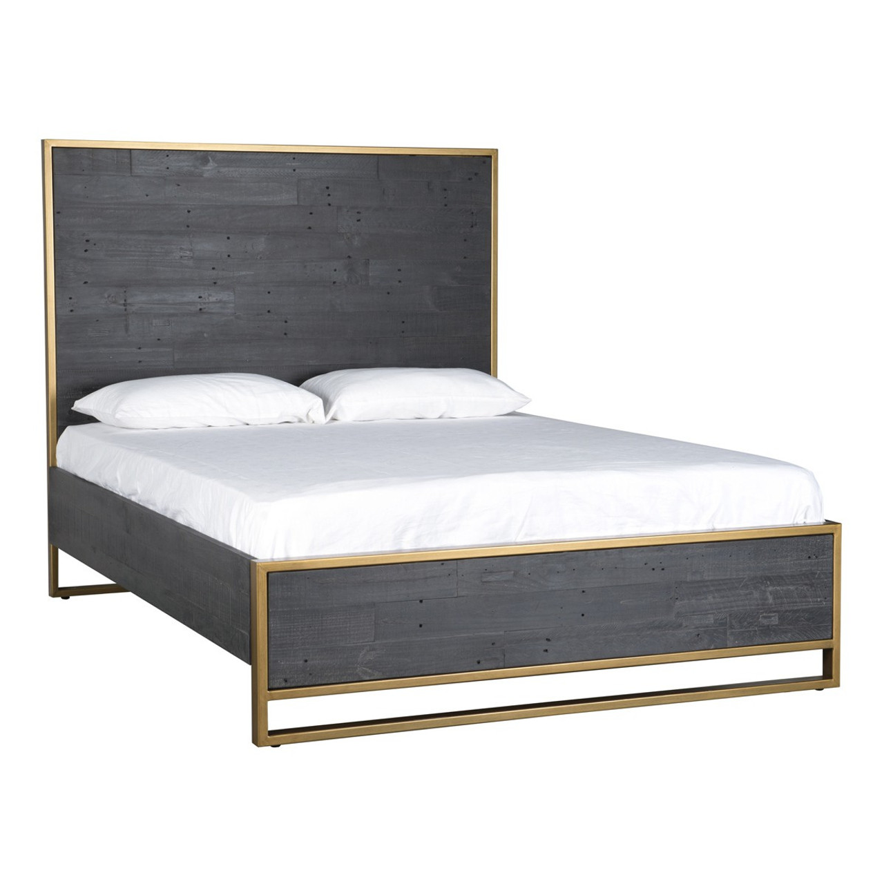 brass platform bed