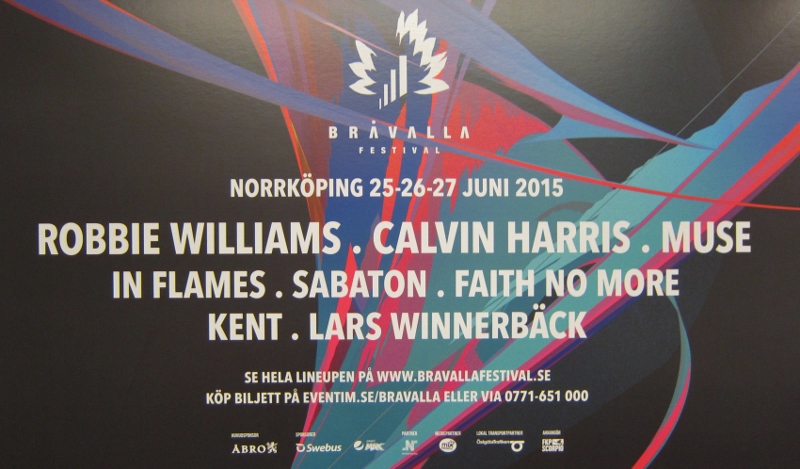 bråvalla festival 2015 lineup
