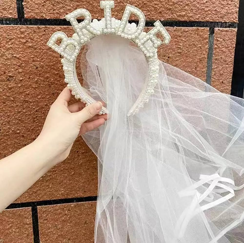 bride headband hen do