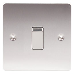 brushed silver light switches