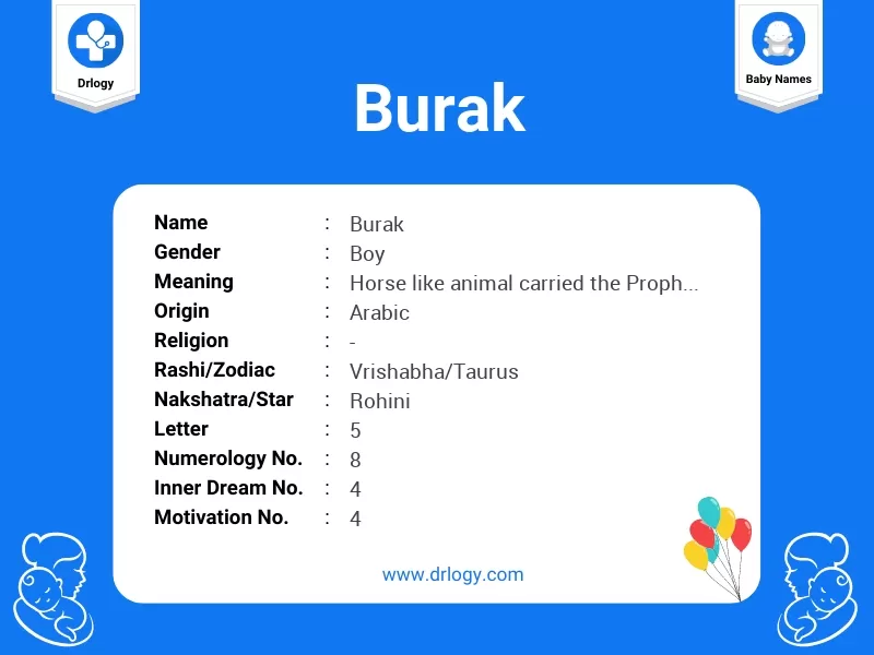 burak meaning in urdu