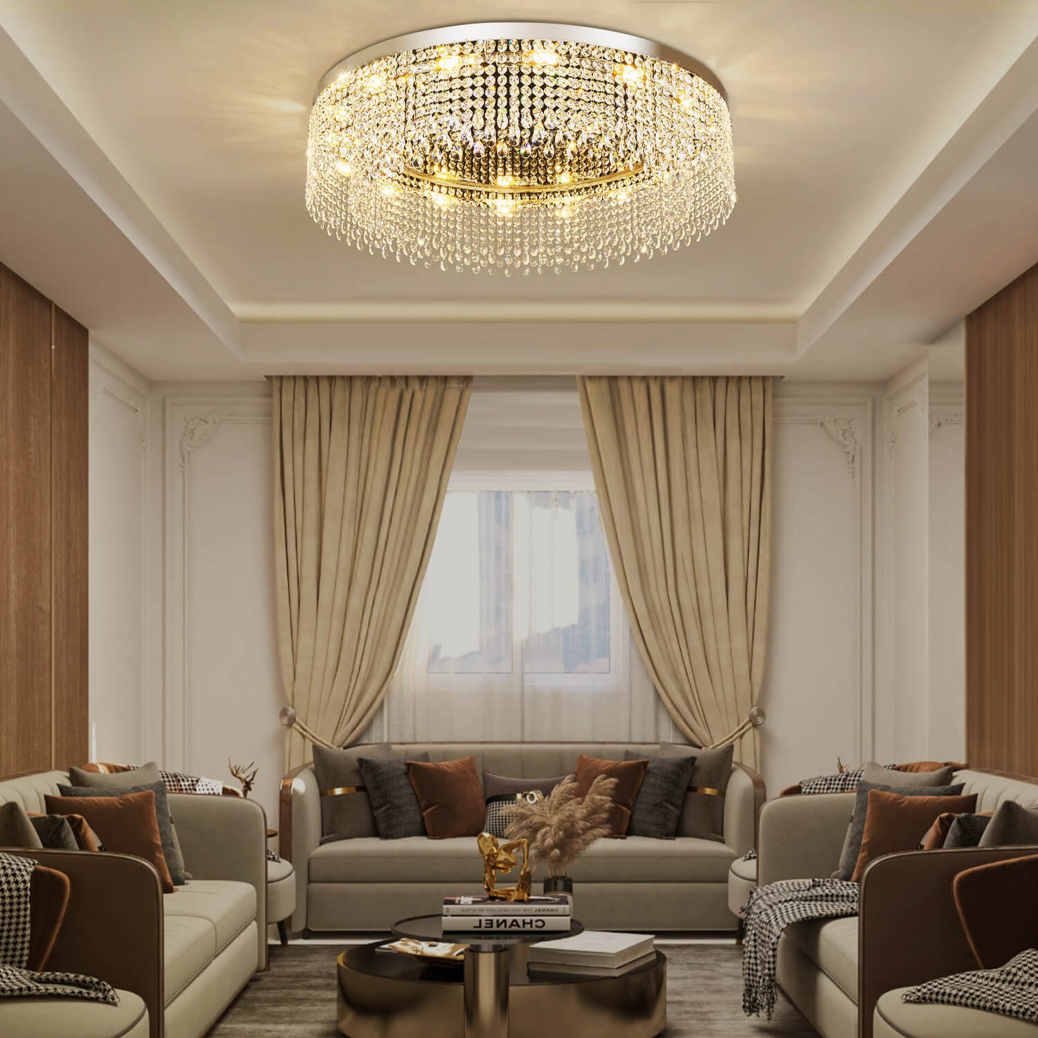 crystal lights for living room