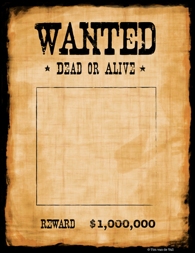 wanted poster template