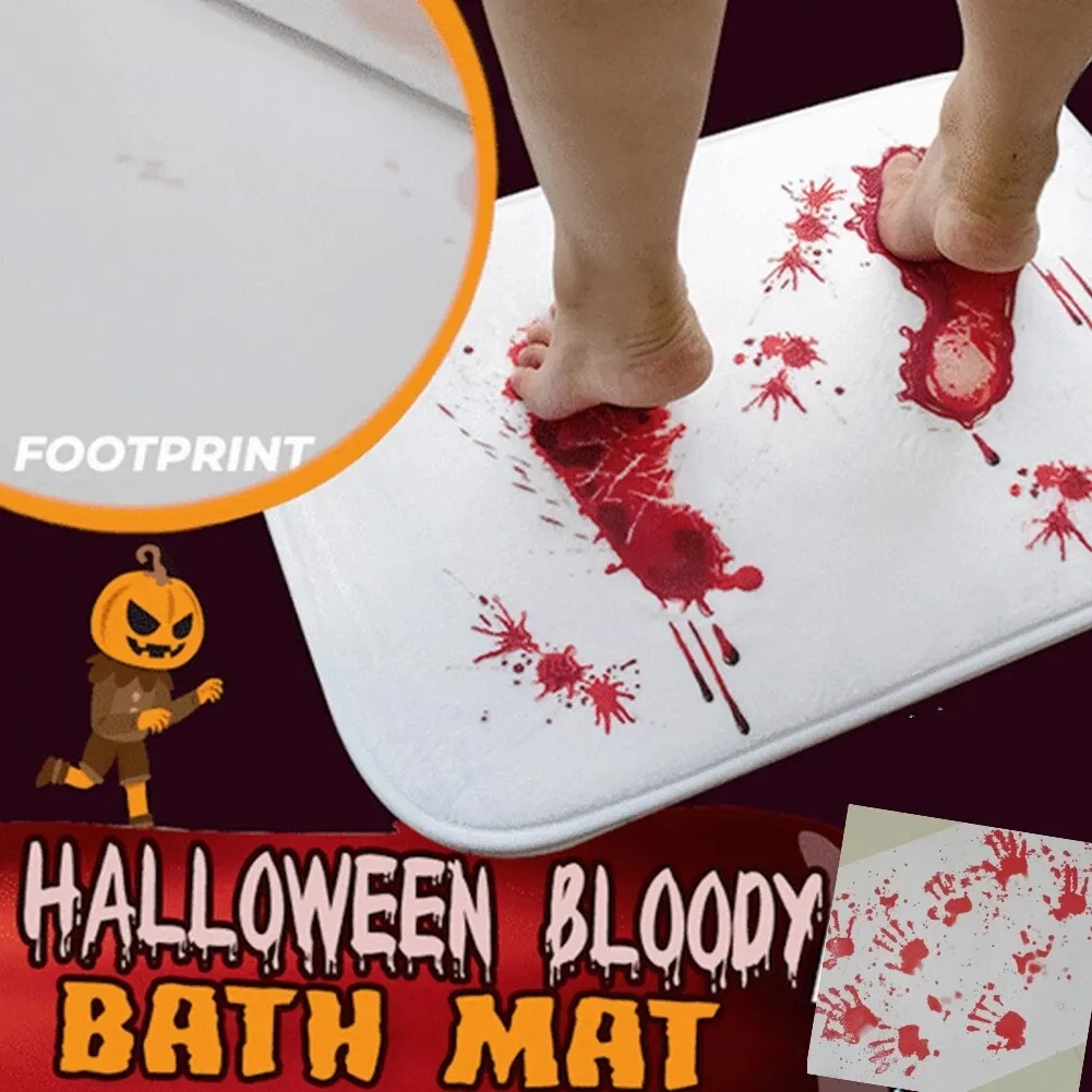 bloody bath mat