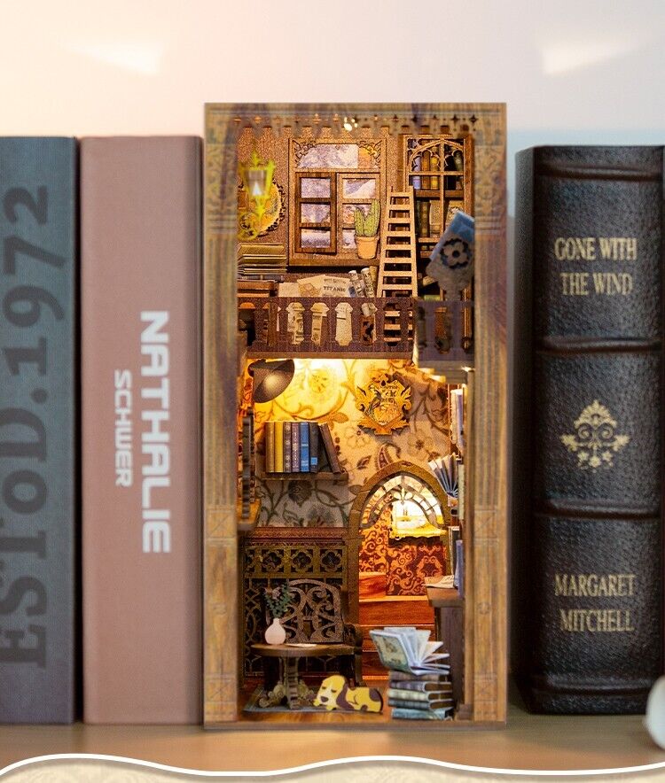 miniature book nook