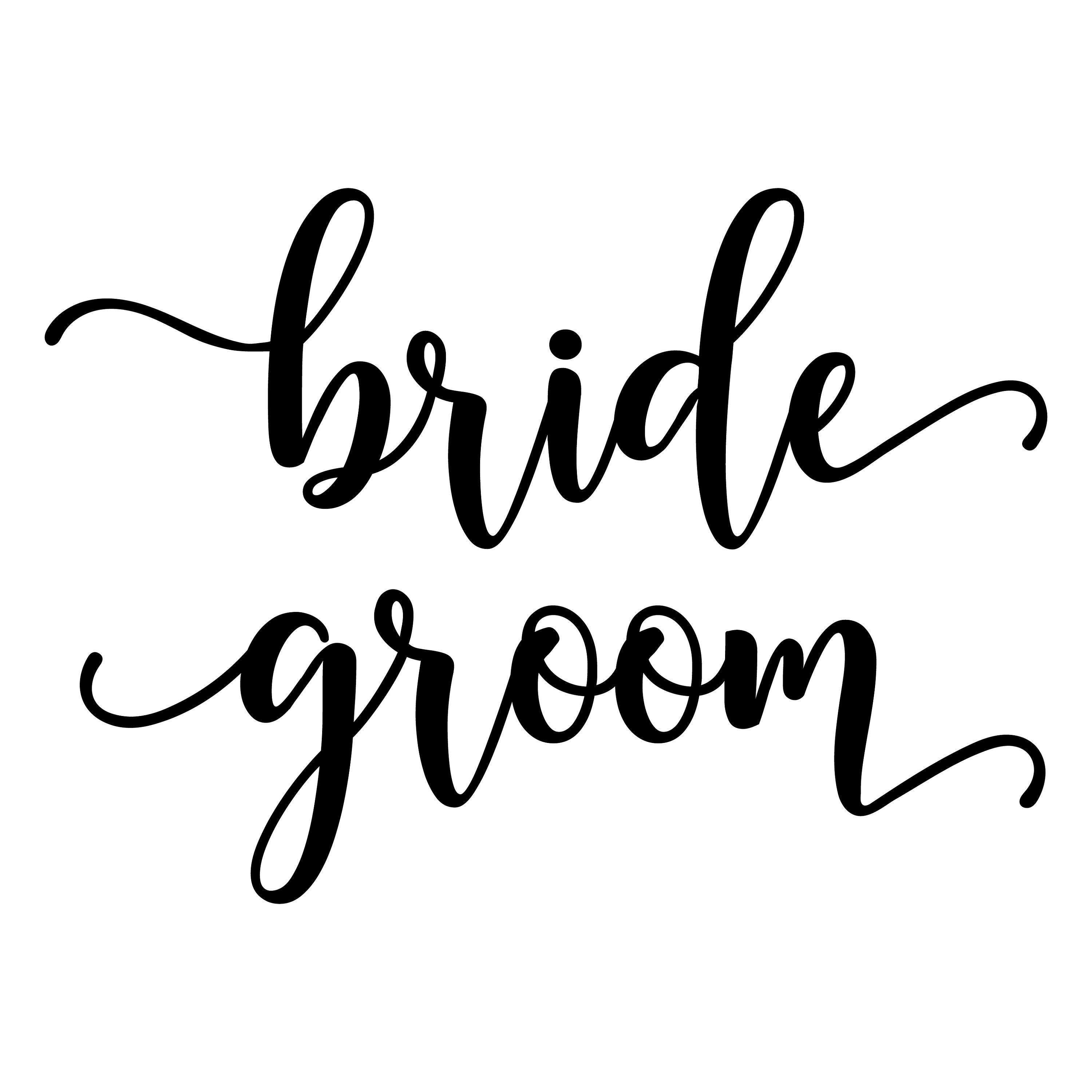 bride groom svg