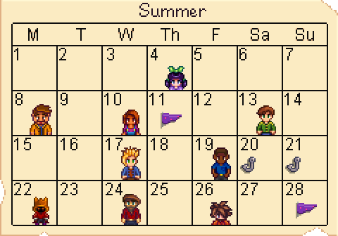 calendar stardew valley