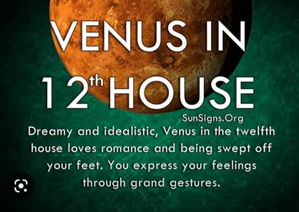 venus in 12th house synastry