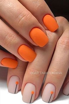 gelish color naranja