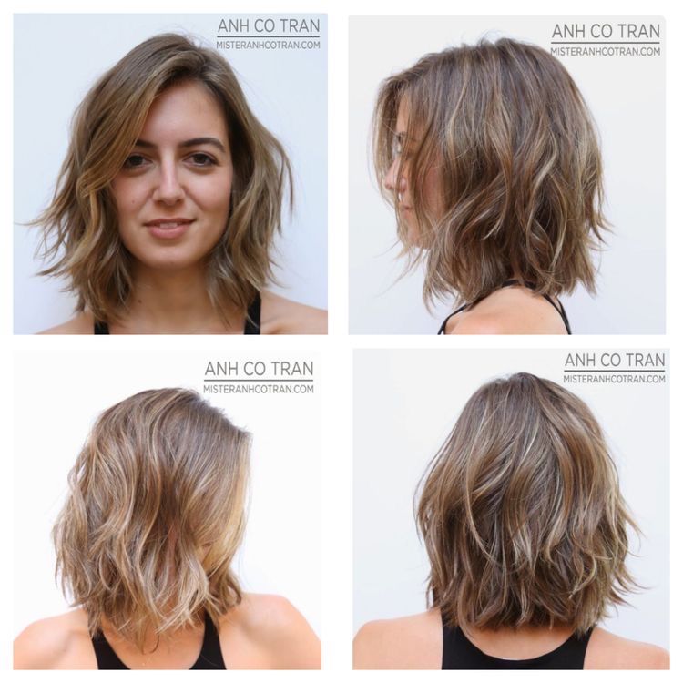 low maintenance layered choppy shoulder length hair