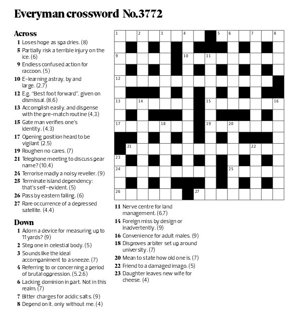 incidentally crossword clue