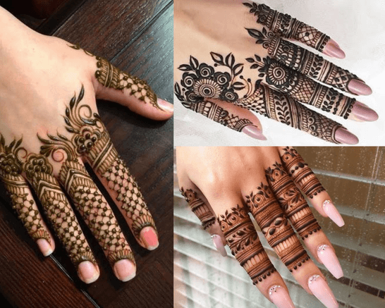 mehndi designs fingers