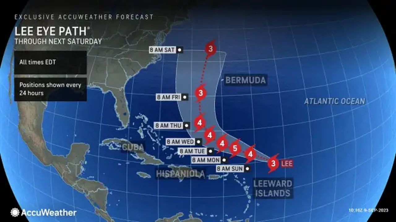hurricane lee 2023 tracker