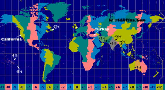 greenwich mean time to eastern time