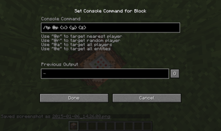 command block tp to coordinates