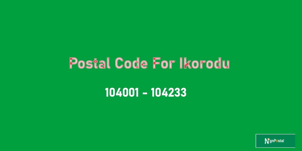 ikorodu zip code