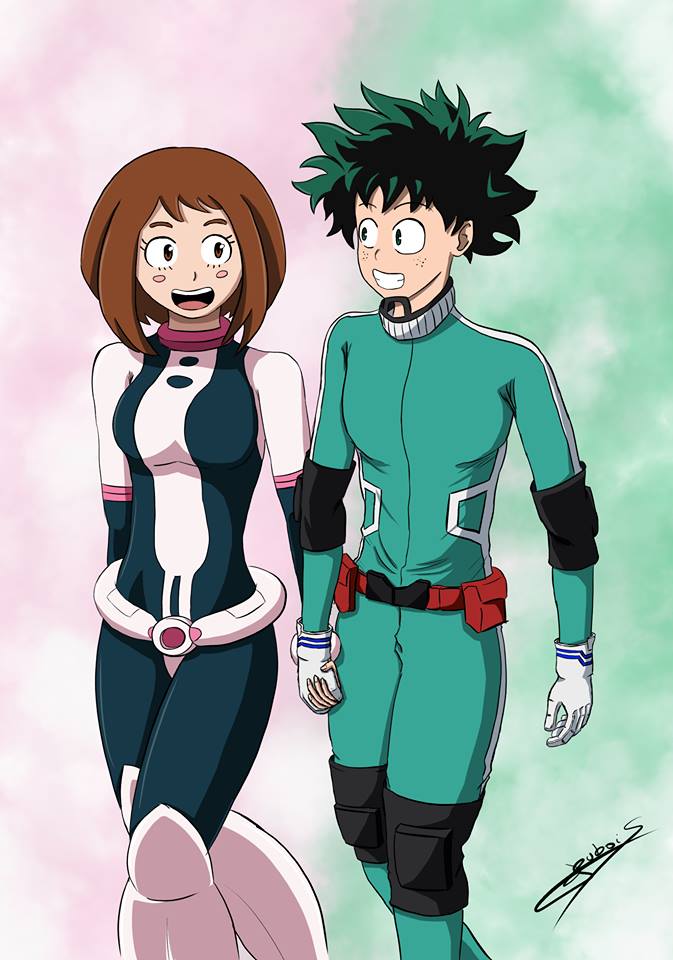 my hero academia ochako x deku