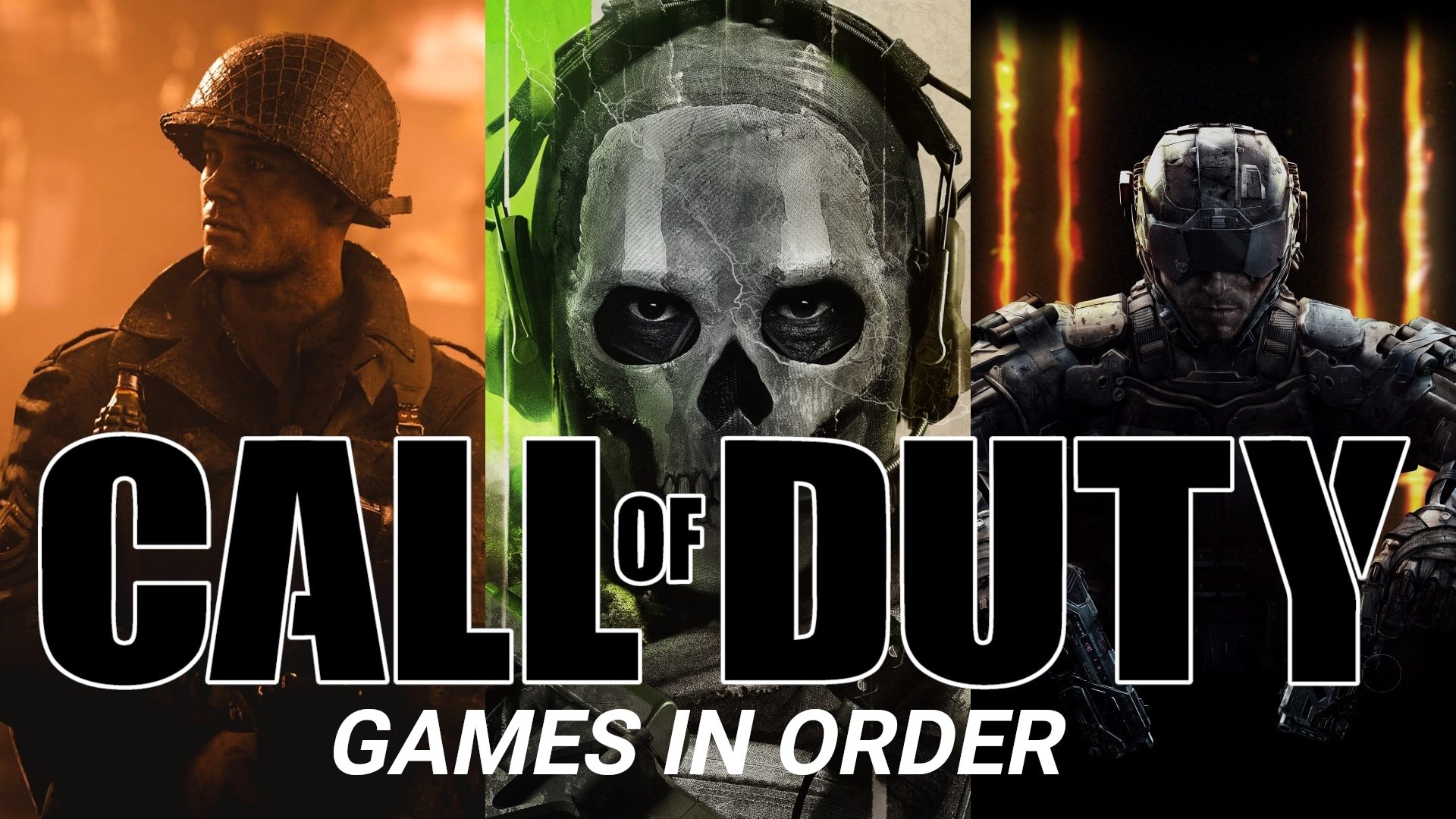 call of duty video game list