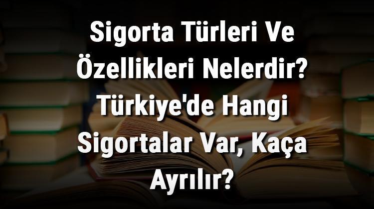 can sigortaları kaça ayrılır